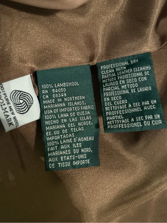 Ralph Lauren Tan-Brown Zip Front Wool Blazer Jacket - Picture 4 of 8